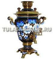 Самовар Тульский электрический латуневый, электросамовар